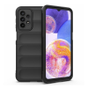 Gigapack Szilikon telefonvédő (közepesen ütésálló, kamera védelem, 3D minta) FEKETE Samsung Galaxy A23 5G (SM-A236F)
