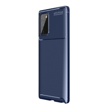 Gigapack Szilikon telefonvédő (közepesen ütésálló, légpárnás sarok, karbon minta) SÖTÉTKÉK [Samsung Galaxy Note 20 5G (SM-N981F)] tok és táska