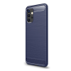 Gigapack Szilikon telefonvédő (közepesen ütésálló, légpárnás sarok, szálcsiszolt, karbon minta) SÖTÉTKÉK Samsung Galaxy A32 5G (SM-A326)