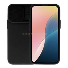 Gigapack Szilikon telefonvédő (matt, mikrofiber plüss belső, kameravédő) FEKETE (GP-135289) tok és táska