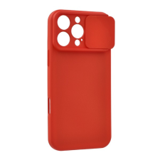 Gigapack Szilikon telefonvédő (matt, mikrofiber plüss belső, kameravédő) PIROS Apple iPhone 16 Pro tok és táska