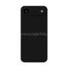 Gigapack Szilikon telefonvédő (matt, mikrofiber plüss karcolásmentesítő belső, prémium) FEKETE (GP-191415)