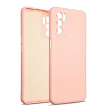 Gigapack Szilikon telefonvédő (matt, mikrofiber plüss karcolásmentesítő belső, prémium) RÓZSASZÍN Oppo A16s tok és táska