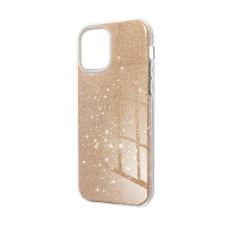 Gigapack Szilikon telefonvédő (műanyag belső, csillogó hátlap) ARANY Apple iPhone 16 Pro tok és táska