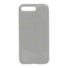 Gigapack Szilikon telefonvédő (műanyag belső, csillogó hátlap) EZÜST [Huawei Y6 (2018)] (5996457800384) tok és táska