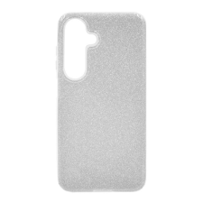 Gigapack Szilikon telefonvédő (műanyag belső, csillogó hátlap) EZÜST Samsung Galaxy S25 (SM-S931) tok és táska