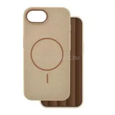 Gigapack Szilikon telefonvédő (műanyag hátlap, kameravédő, MagSafe, csillogó) BARNA (GP-171505) tok és táska