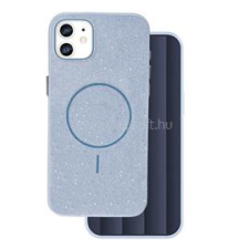 Gigapack Szilikon telefonvédő (műanyag hátlap, kameravédő, MagSafe, csillogó) VILÁGOSKÉK (GP-171536) tok és táska