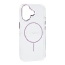 Gigapack Szilikon telefonvédő (műanyag hátlap, kameravédő, MagSafe, légpárnás sarok) RÓZSASZÍN (GP-177276) tok és táska