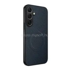 Gigapack Szilikon telefonvédő (műanyag hátlap, karbon minta, mágneses) SÖTÉTKÉK (GP-183597) tok és táska