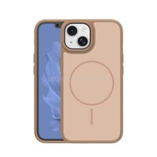 Gigapack Szilikon telefonvédő (műanyag hátlap, ütésállóság, légpárnás sarok, kameravédő, MagSafe) BARNA (GP-181499) tok és táska