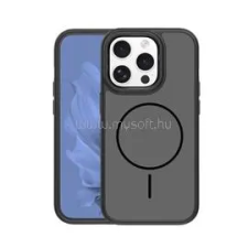 Gigapack Szilikon telefonvédő (műanyag hátlap, ütésállóság, légpárnás sarok, kameravédő, MagSafe) FEKETE (GP-181529) tok és táska