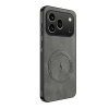 Gigapack Szilikon telefonvédő nappa bőr hátlap légpárnás sarok MagSafe Honor 600 Pro sötétszürke GP-187176