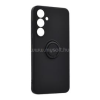 Gigapack Szilikon telefonvédő (tartógyűrű, mikrofiber plüss belső, mágneses, kameravédő) FEKETE (GP-161869)