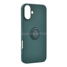 Gigapack Szilikon telefonvédő (tartógyűrű, mikrofiber plüss belső, mágneses, kameravédő) SÖTÉTZÖLD (GP-160093) tok és táska