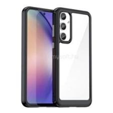 Gigapack Szilikon telefonvédő (ütésállóság, átlátszó hátlap) FEKETE (GP-154805) tok és táska