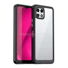 Gigapack Szilikon telefonvédő (ütésállóság, átlátszó hátlap) FEKETE (GP-158973) tok és táska
