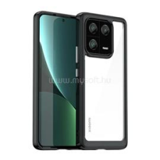 Gigapack Szilikon telefonvédő (ütésállóság, átlátszó hátlap) FEKETE (GP-163083) tok és táska