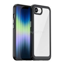 Gigapack Szilikon telefonvédő (ütésállóság, átlátszó hátlap) FEKETE (GP-165125) tok és táska