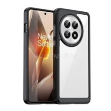 Gigapack Szilikon telefonvédő (ütésállóság, átlátszó hátlap) FEKETE (GP-167070) tok és táska