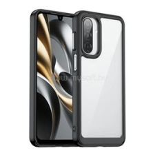Gigapack Szilikon telefonvédő (ütésállóság, átlátszó hátlap) FEKETE (GP-172551) tok és táska