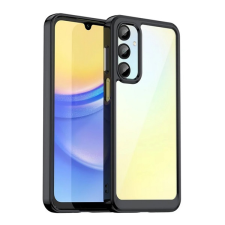 Gigapack Szilikon telefonvédő (ütésállóság, átlátszó hátlap) FEKETE Samsung Galaxy A16 tok és táska