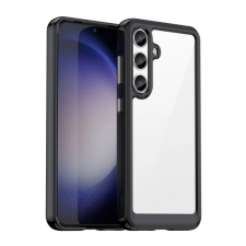 Gigapack Szilikon telefonvédő (ütésállóság, átlátszó hátlap) FEKETE Samsung Galaxy S25 Plus (SM-S936) tok és táska