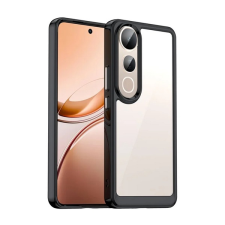 Gigapack Szilikon telefonvédő (ütésállóság, átlátszó hátlap) FEKETE Vivo V50 Lite tok és táska