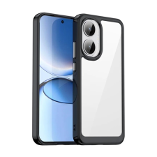 Gigapack Szilikon telefonvédő (ütésállóság, átlátszó hátlap) FEKETE Xiaomi Poco F7 tok és táska