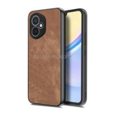 Gigapack Szilikon telefonvédő (ütésállóság, bőr hatású hátlap, kameravédő) VILÁGOSBARNA (GP-171930) tok és táska