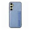 Gigapack Szilikon telefonvédő ütésállóság bőr hatású hátlap mágneses kitámasztó kártyatartó RFID karbon minta Samsung Galaxy A56 5G sötétkék GP-183628