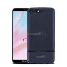 Gigapack Szilikon telefonvédő (ütésállóság, bőr hatású, szálcsiszolt) SÖTÉTKÉK (GP-79568) tok és táska