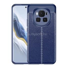 Gigapack Szilikon telefonvédő (ütésállóság, bőr hatású, varrás minta) SÖTÉTKÉK (GP-155473) tok és táska