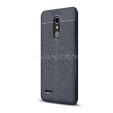 Gigapack Szilikon telefonvédő (ütésállóság, bőr hatású, varrás minta) SÖTÉTKÉK (GP-76374) tok és táska