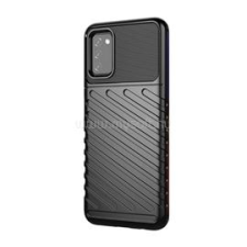 Gigapack Szilikon telefonvédő (ütésállóság, csíkos, dombor minta) FEKETE (GP-111487) tok és táska