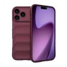 Gigapack Szilikon telefonvédő (ütésállóság, kameravédő, 3D) BORDÓ Apple iPhone 17 Pro tok és táska