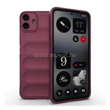 Gigapack Szilikon telefonvédő (ütésállóság, kameravédő, 3D) BORDÓ (GP-167745) tok és táska