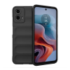Gigapack Szilikon telefonvédő (ütésállóság, kameravédő, 3D) FEKETE Motorola Moto G34 5G (XT-2363)