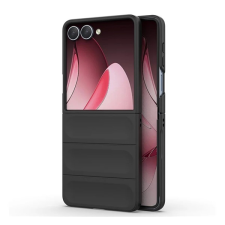 Gigapack Szilikon telefonvédő (ütésállóság, kameravédő, 3D) FEKETE Samsung Galaxy Z Flip7 (SM-F766) tok és táska