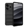 Gigapack Szilikon telefonvédő (ütésállóság, kameravédő, 3D) FEKETE Xiaomi Redmi Note 14 4G