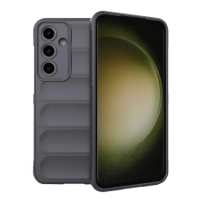 Gigapack Szilikon telefonvédő (ütésállóság, kameravédő, 3D) SÖTÉTSZÜRKE Samsung Galaxy S24 FE (SM-S721) tok és táska