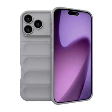 Gigapack Szilikon telefonvédő (ütésállóság, kameravédő, 3D) VILÁGOSSZÜRKE Apple iPhone 17 Pro tok és táska