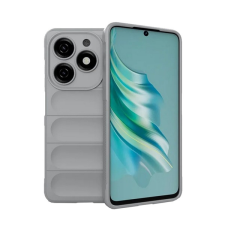 Gigapack Szilikon telefonvédő (ütésállóság, kameravédő, 3D) VILÁGOSSZÜRKE Tecno Spark 20 tok és táska