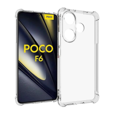 Gigapack Szilikon telefonvédő (ütésállóság, légpárnás sarok) ÁTLÁTSZÓ Xiaomi Poco F6 tok és táska