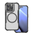Gigapack Szilikon telefonvédő (ütésállóság, légpárnás sarok, kameravédő, karbon minta, MagSafe) FEKETE Apple iPhone 16 Pro Max