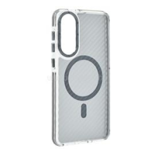 Gigapack Szilikon telefonvédő (ütésállóság, légpárnás sarok, karbon minta, wireless, MagSafe) SÖTÉTSZÜRKE (GP-176083) tok és táska