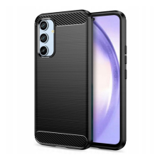 Gigapack Szilikon telefonvédő (ütésállóság, légpárnás sarok, szálcsiszolt, karbon minta) FEKETE tok és táska