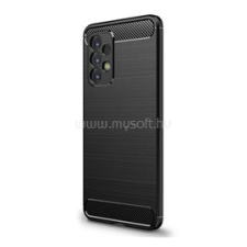 Gigapack Szilikon telefonvédő (ütésállóság, légpárnás sarok, szálcsiszolt, karbon minta) FEKETE (GP-111990) tok és táska