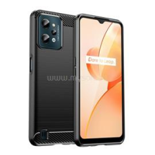 Gigapack Szilikon telefonvédő (ütésállóság, légpárnás sarok, szálcsiszolt, karbon minta) FEKETE (GP-124868) tok és táska