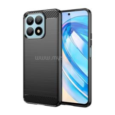 Gigapack Szilikon telefonvédő (ütésállóság, légpárnás sarok, szálcsiszolt, karbon minta) FEKETE (GP-139066) tok és táska